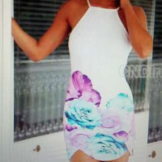 Cocktail Dress With Flower Print