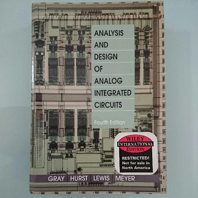 Analysis And Design Of Analog Integrated Circuits By Gray Hurst Lewis Meyer Hobbies Toys Books Magazines Religion Books On Carousell Analysis And Design Of Analog Integrated Circuits By Gray Hurst Lewis Meyer Hobbies Toys Books Magazines Religion Books On Carousell
