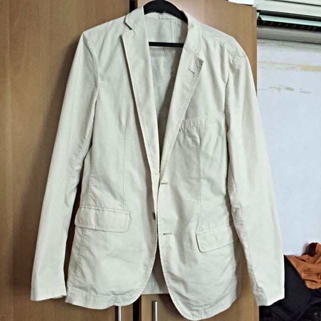 White discount casual jacket
