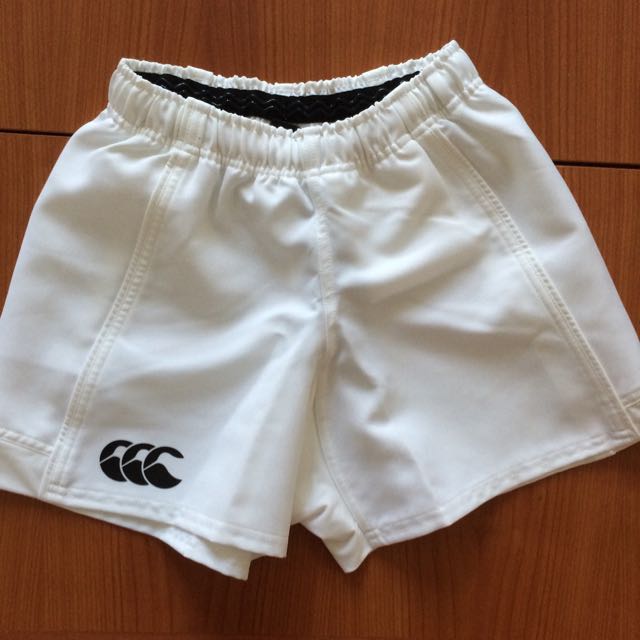 Canterbury Rugby Shorts White Men s Fashion Activewear on Carousell