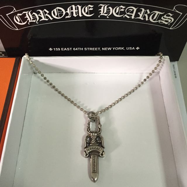 Chrome hearts clearance dagger necklace