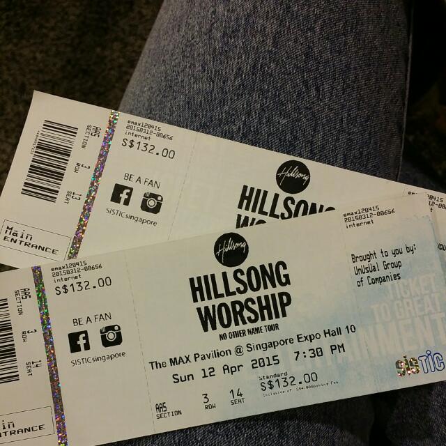 Hillsong Worship Concert, Tickets & Vouchers, Event Tickets on Carousell