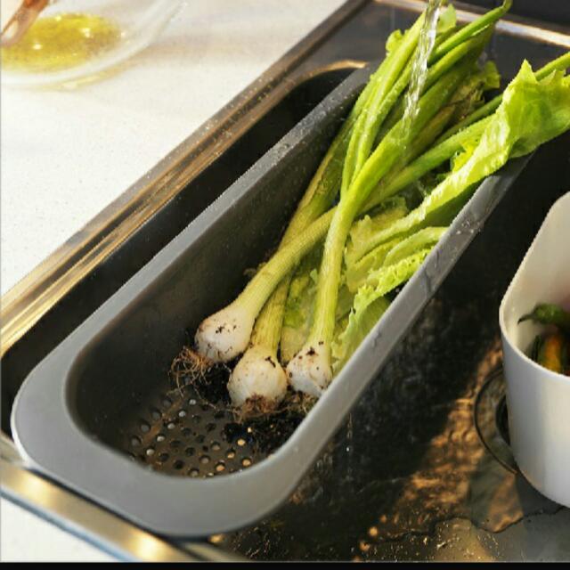 IKEA Sink Drainer For Vegetable Dish Plate Bowl Fruit Rack Colander Net