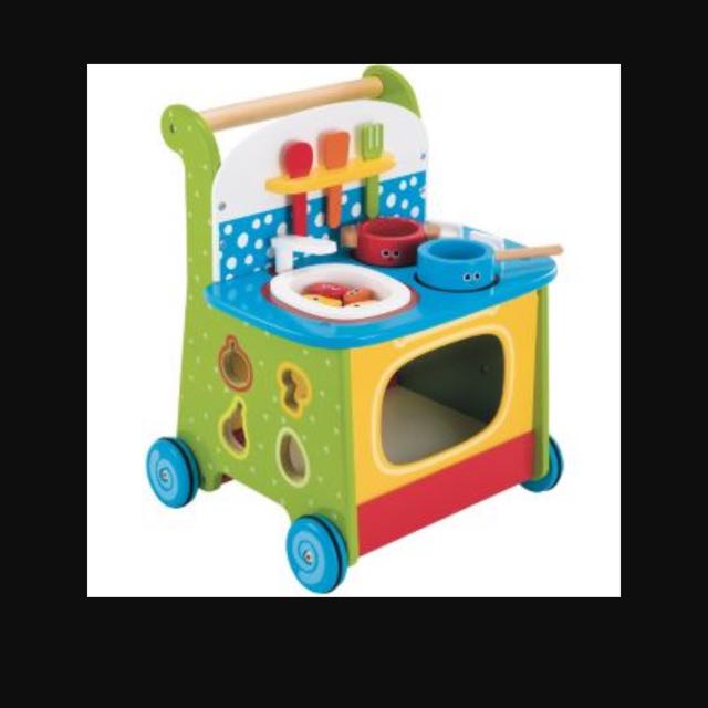elc wooden activity kitchen