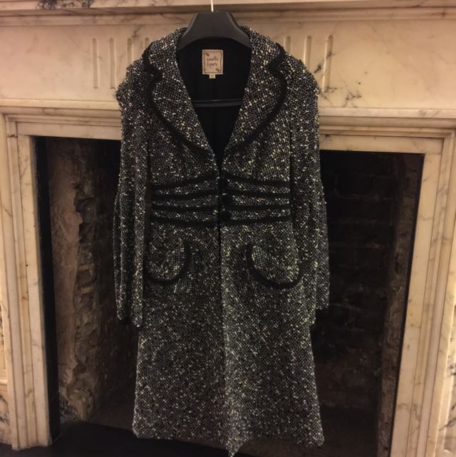 Nanette Lepore Tweed Winter Coat Xs Women S Fashion On Carousell
