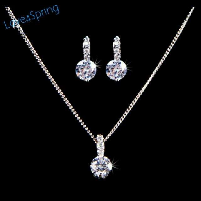 White gold on sale jewellery sets