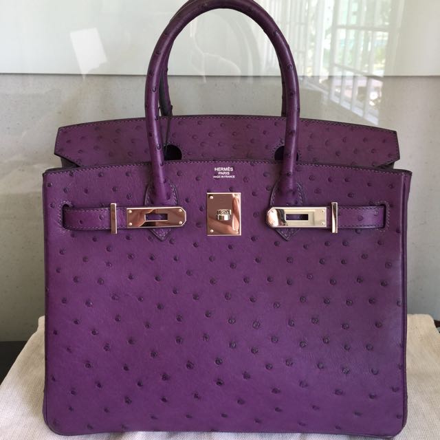 birkin 30 ostrich