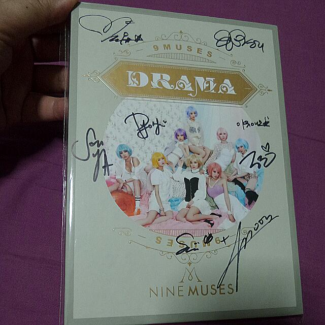Mwave Nine Muses 9muses Signed Autograph Drama Cd Album Entertainment K Wave On Carousell carousell