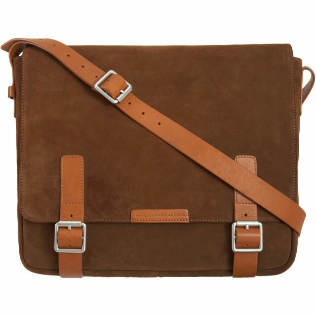 Brown suede Marc by Marc Jacobs MENS bag W LAMBSKIN Back