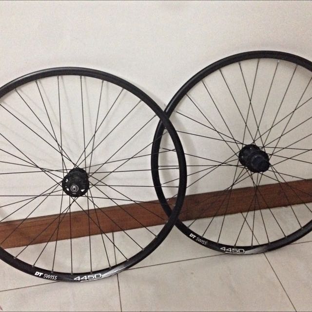Aplastar Intenso escala DT Swiss 445D Wheel Set 26", Sports Equipment, Bicycles & Parts, Parts &  Accessories on Carousell
