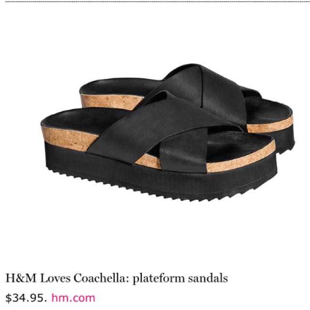 h and m platform sandals