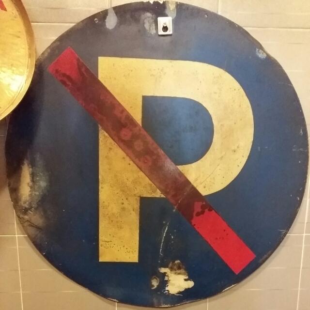 Local No Parking Sign Signage Vintage Collectibles On Carousell
