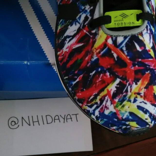 Adidas ZX Flux Tech NPS Black Blue SolarSlime Sports Equipment