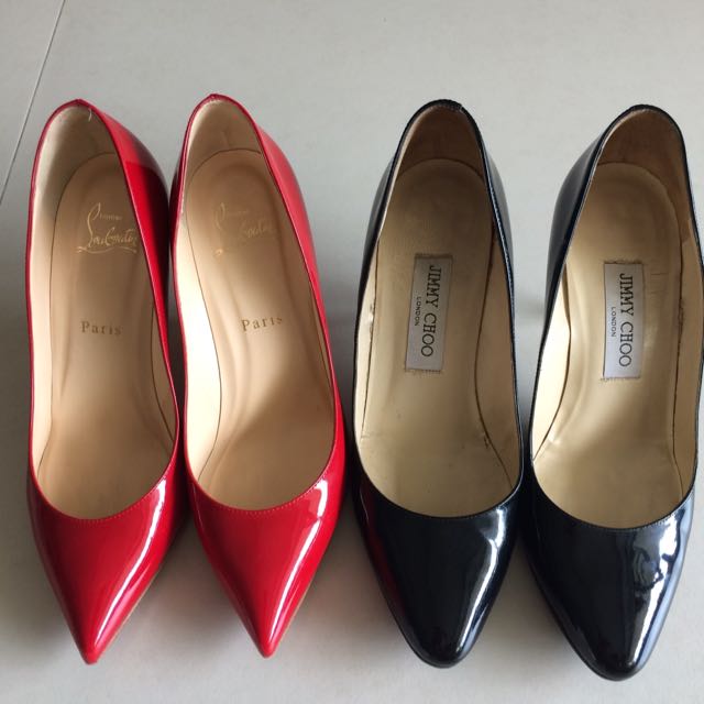 Jimmy Choo And Christian Louboutin Shoes Luxury Sneakers