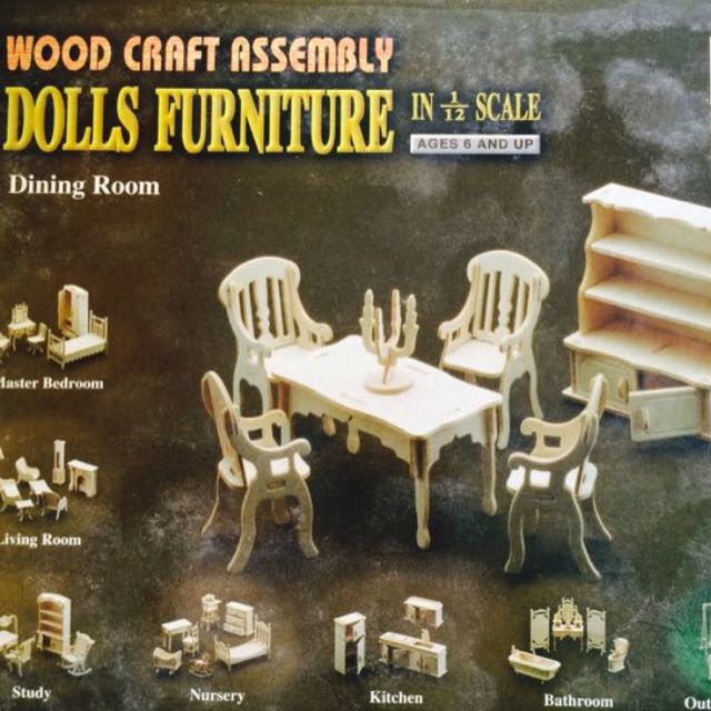 Wood Craft Assembly Dolls Furniture Design Craft On Carousell