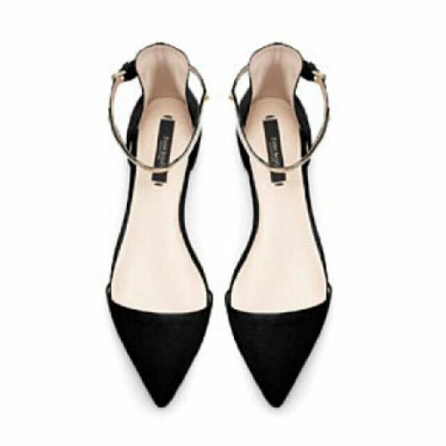 pointed flat shoes zara