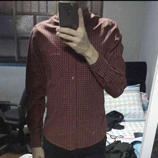 Authentic Ben Sherman Slim Fit Red Shirt