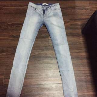Top Man Faded Denim Skinnies
