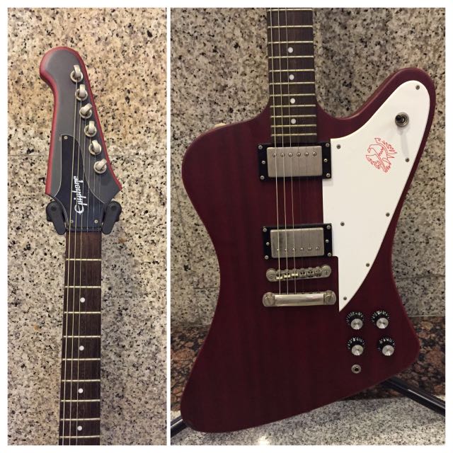 Epiphone firebird shop studio worn cherry