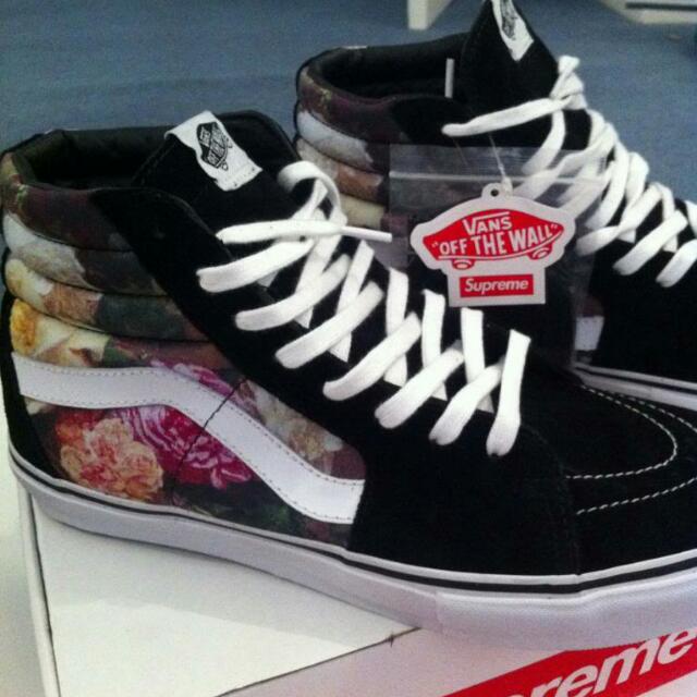 Supreme x vans floral on sale