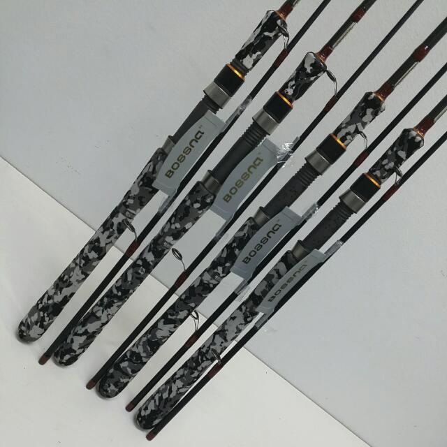 Discount - Sale)Bossna Casque Hi Modulus Carbon Spinning Fishing Luring Rod  Japan Fuji Components , Sports Equipment, Fishing on Carousell