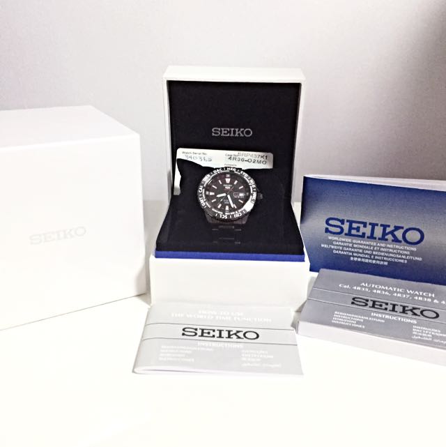 Seiko 5 Sport World Time Automatic SRP437K1, Luxury, Watches on Carousell