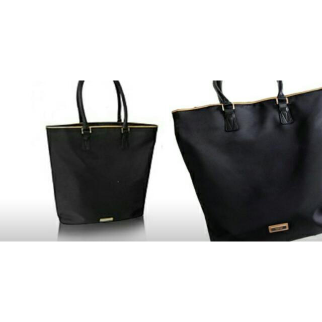 black versace tote bag