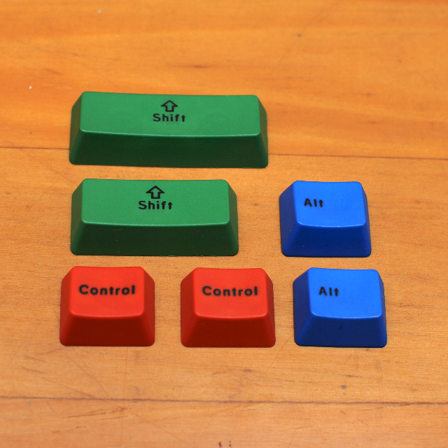 Vortex RGB Thick PBT Doubleshot Modifier Keycaps (Black Legends ...