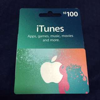 iTunes Gift Card $100 ( Sold )