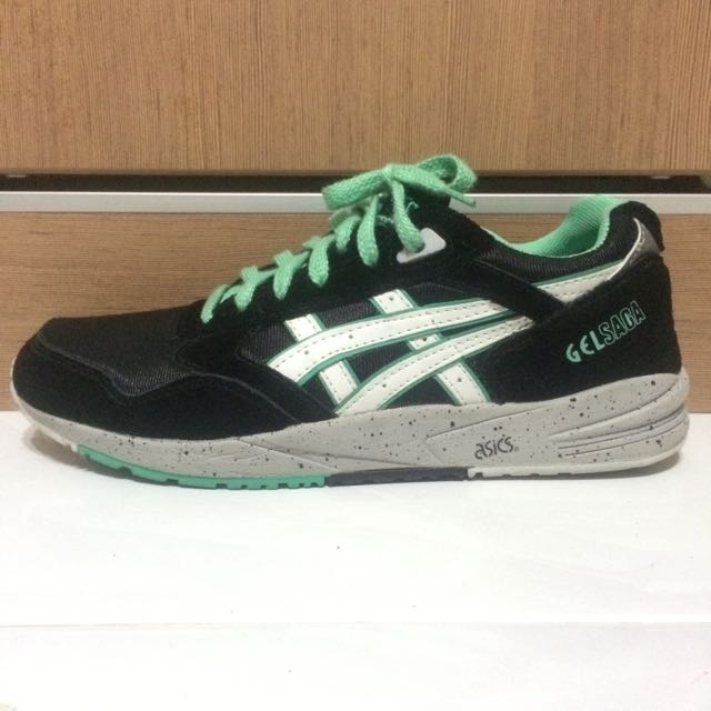 Asics Gel Saga Black Mint Men s Fashion Footwear Dress Shoes on Carousell