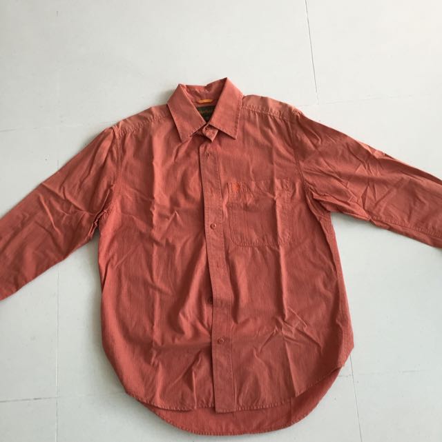red timberland shirt