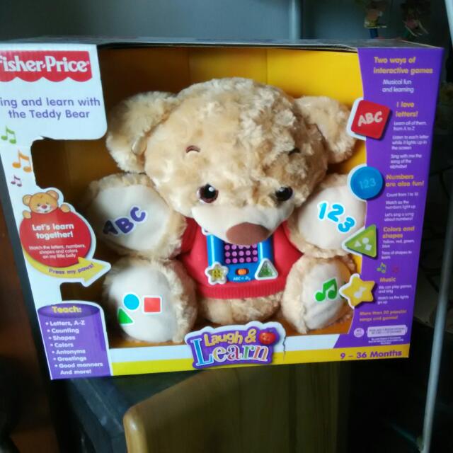 Fisher price talking teddy hotsell