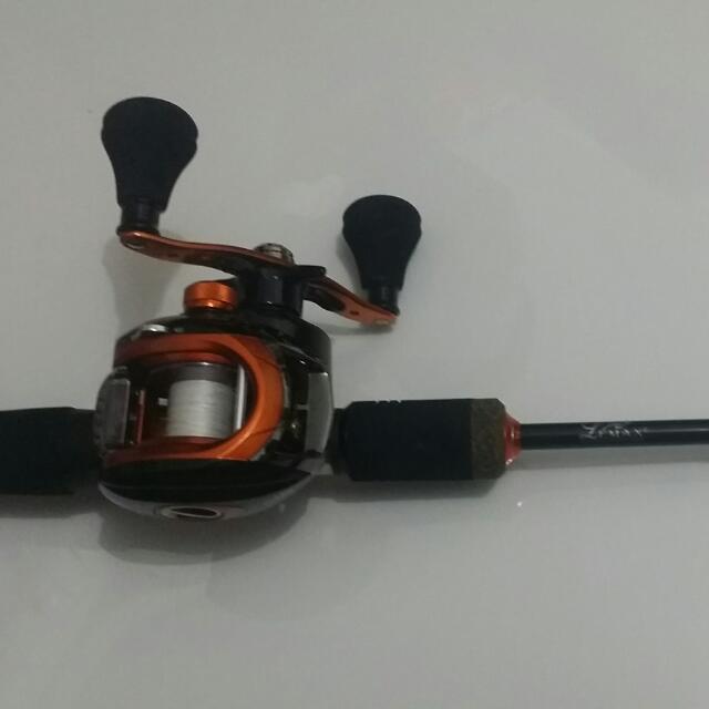 Fishing Set: Lemax Ballstik & Abu Garcia Orange Max-L, Sports Equipment,  Fishing on Carousell