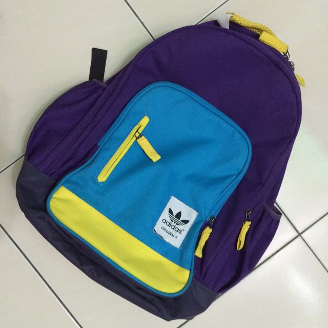 Adidas originals backpack in teal and purple outlet
