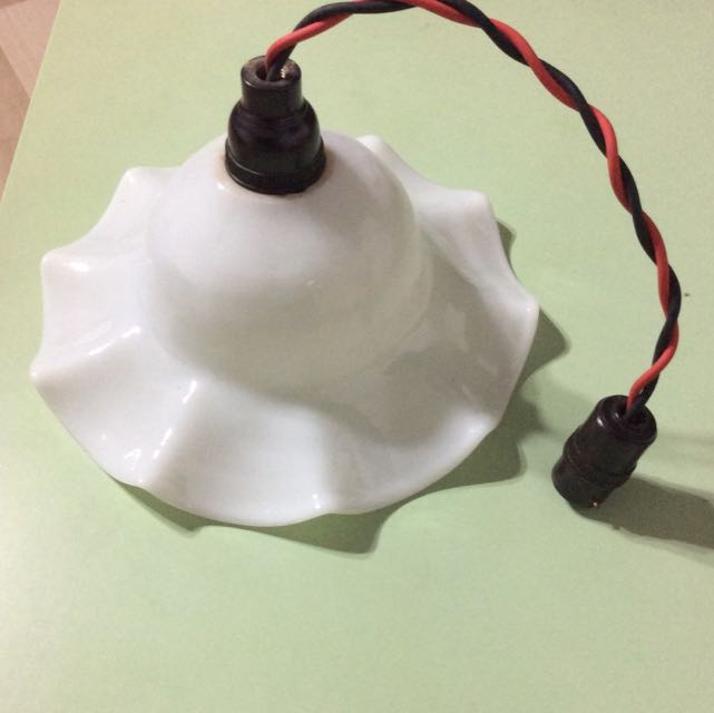 Antique Glass Bulb Shade, Furniture & Home Living, Kitchenware