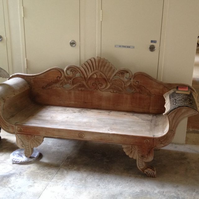 Carved Teak Bench Furniture On Carousell