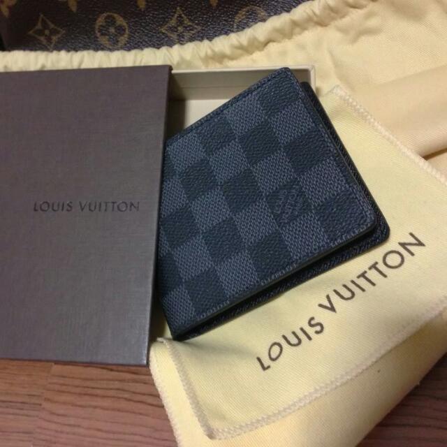LV Louis Vuitton, Slender NM Damier Men&#39;s Wallet! Cobalt Blue :), Luxury on Carousell