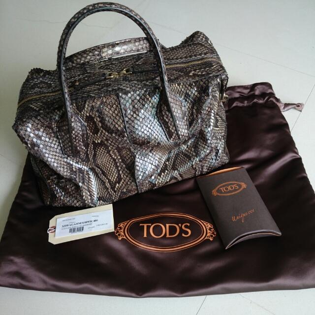 Tod's cheap python bag