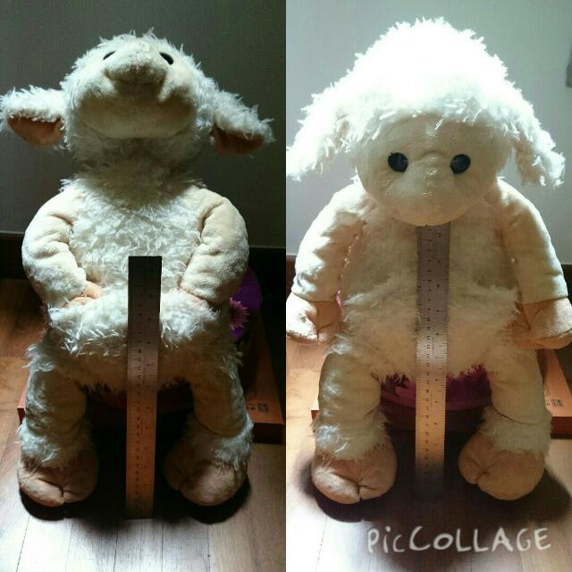 large plush lamb