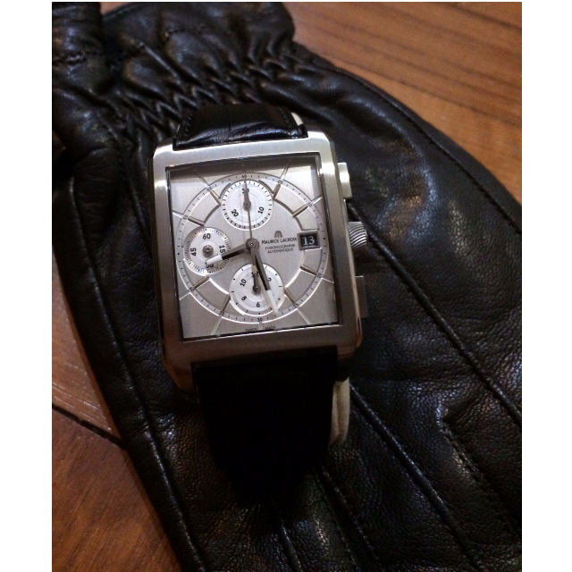 LNIB Maurice Lacroix Pontos Rectangulaire Chrono SS