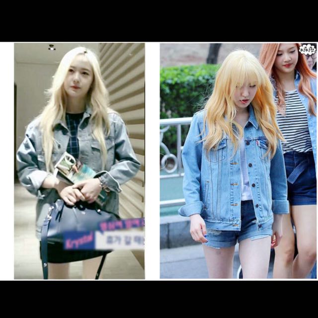 red velvet jean jacket