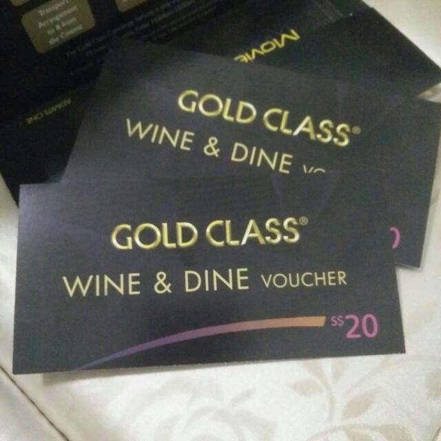 Selling One Set Of Gv Gold Class Ticket Consist Of 2 Gold Class Ticket