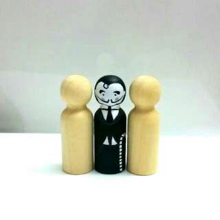 Wooden Toys Wooden Peg Dolls Kmart Wooden Mini Bowling Pins Set