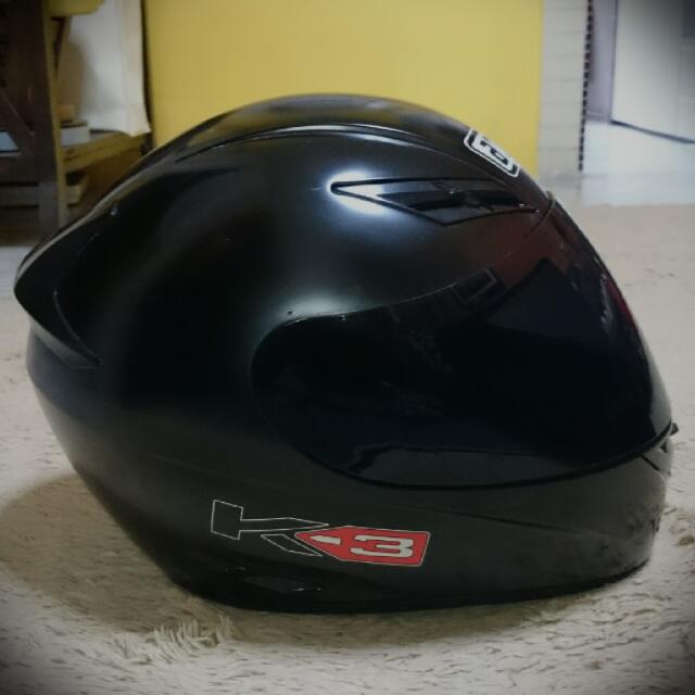 AGV K3 /w Dark Smoke Visor (used), Sports Equipment, Bicycles & Parts