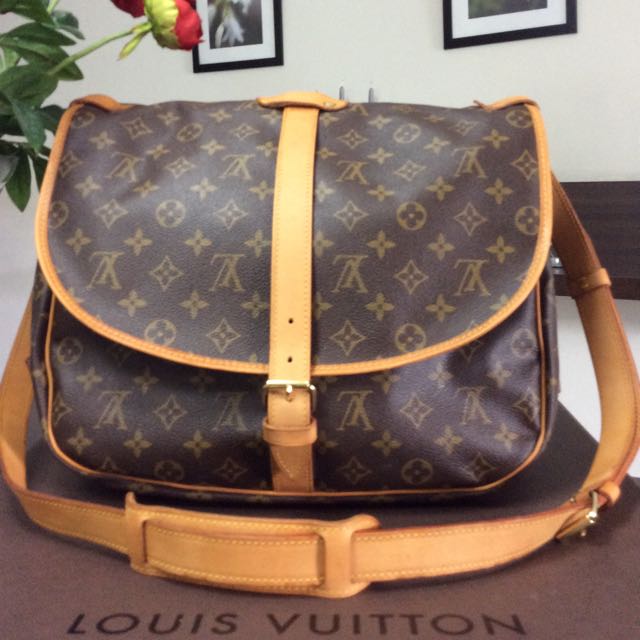 Authentic Louis Vuitton Saumur 35, Luxury, Bags & Wallets on Carousell