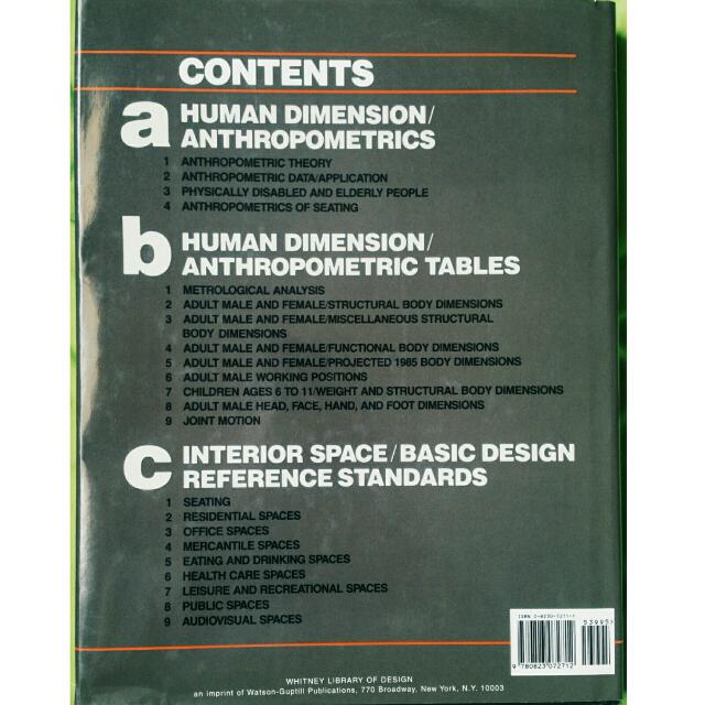 Human Dimension Interior Space A Source Book Of Design