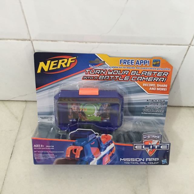 NEW Nerf N-Strike Elite  Mission App Tactical Rail Mount iPhone iPod Attachment 