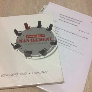 NTU BU8601 Fundamentals of Management by Fang Yongqing and Kamal Kant