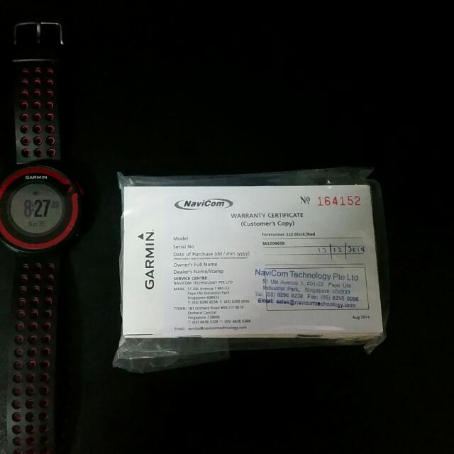 Garmin forerunner discount 220 hrm