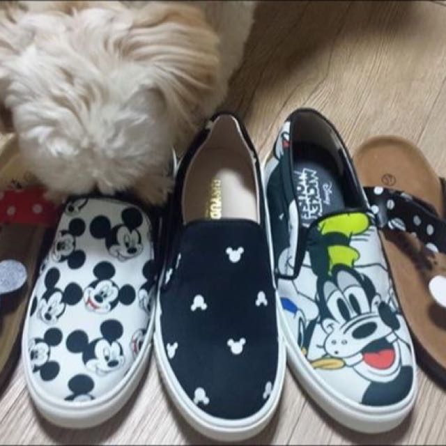 100 Made In Korea Disney Mickey Slip On